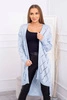 Pullover mit geometrischem Muster blau