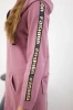Sweatshirt with zip at the back dark pink