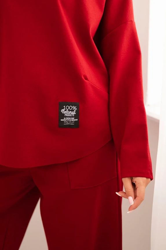 Komplektas Punto Milano Winter džemperis + kelnės bordo