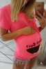 Maternity blouse Guck pink neon