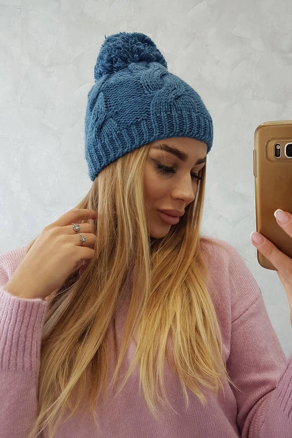 Cap with fleece Stefania K278 jeans