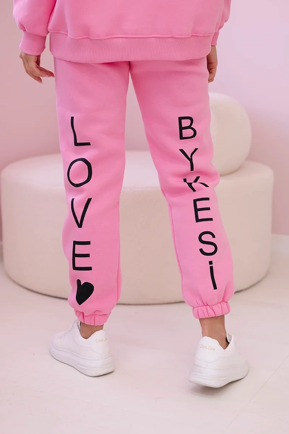 Printed cotton set light pink