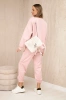 Viskose-Set Sweatshirt + Hose puderrosa