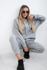 Viscose set Punto Milano Winter hoodie + pants grey