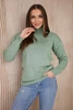 Pullover mit halbem Rollkragen dunkel mint