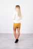 Double-layer skirt with express mustard