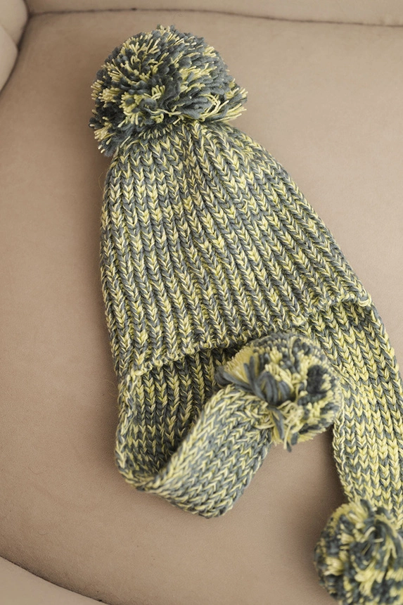 Women's earflap hat Emma K343 yellow