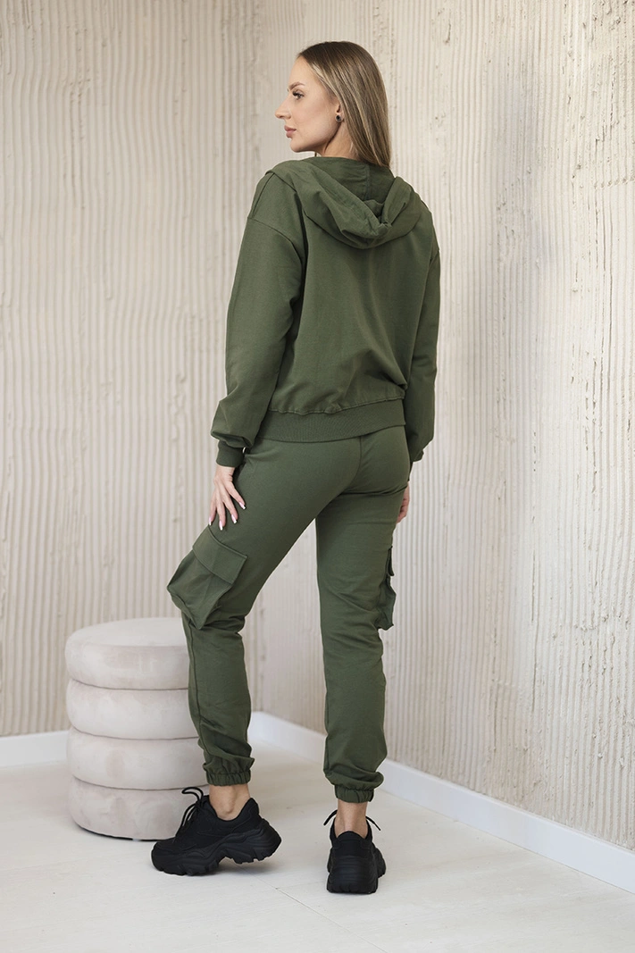 Set 3 in 1 Sweatshirt + Top + Hose khaki