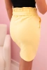 Women's high-waisted skirt yellow