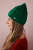 Cap with fleece Rabbid K237 green