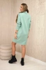 Dress with tie dark mint