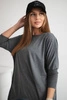 Blouse oversize graphite melange