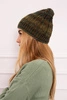 Cap with fleece Melisa K241 brown+green