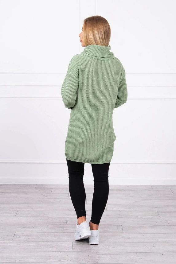 Sweater with golf dark mint