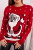 Sweater with Santa Claus red