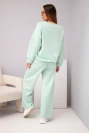 Women's butter set sweatshirt + pants dark mint