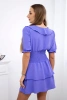 Šaty v páse fialová