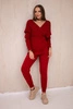 Sweater set two-piece red