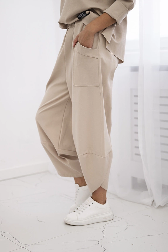 Set Punto Milano Winter sweatshirt + pants beige