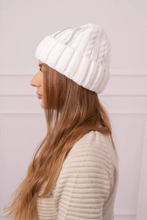 Women's cap Selena K384 white