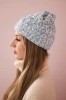 Cap with fleece Melisa K241 blue
