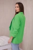Elegantná bunda s chlopňami svetlo zelená