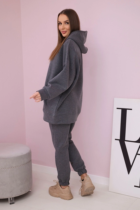 Insulated set with hoodie graphite