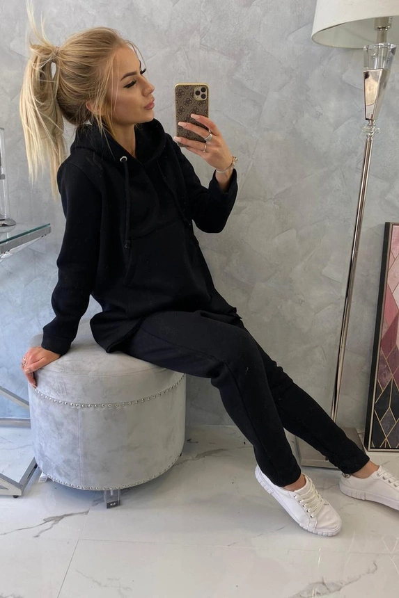 Set with pants Baggy black