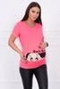 Maternity blouse Guck pink neon