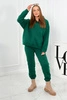 Insulated cotton set, sweatshirt + pants Brooklyn dark green