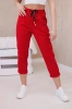 New punto trousers tied at the waist red