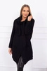 Tunic with envelope front Oversize black