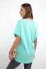 Cotton blouse with a pocket mint