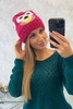Dámska čiapka Ofelia K349 fuchsiová