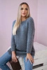 Flauschiger Pullover Graphit