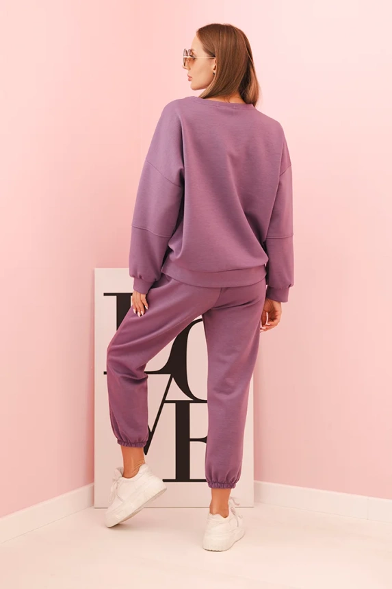 Set hoodie + pants butter purple