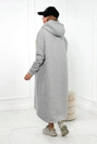 Isoliertes Kleid mit Kapuze grau