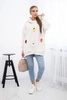 Insulated sweatshirt with strawberry motif beige melange