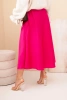 Women's flared viscose skirt fuchsia