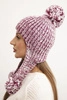 Women's earflap hat Emma K343 purple