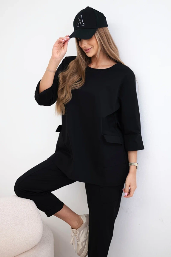 Punto set mikina + nohavice čierny