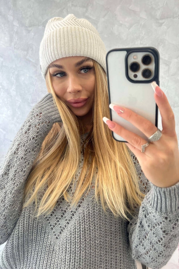 Plonas dangtelis Oliwia K252 ecru