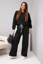 Women's butter set sweatshirt + pants black