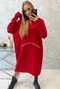 Insulated dress with a hood red