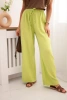 Musselin-Hose mit weitem Bein kiwi