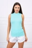 Ärmellose Bluse in mint