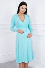Kleid mit Ausschnitt unter der Büste mint