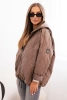 Women's quilted jacket with a hood fango