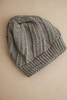 Women's winter hat made of wool K441 dark gray