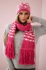 Women's set with a shawl Anika K304 raspberry